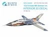Quinta Studio QD+32229 Tornado IDS German 3D-Printed & coloured Interior on decal paper (Italeri) (with 3D-printed resin parts) 1/32